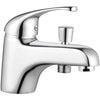 ROUSSEAU CARDIFF Miscelatore doccia vasca monoforo cromo - Risparmio idrico - Finitura lucida