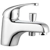 ROUSSEAU CARDIFF Miscelatore doccia vasca monoforo cromo - Risparmio idrico - Finitura lucida