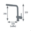 nero mixer cromato Matsouko