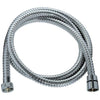 Flessibile doccia - ROUSSEAU - Dadi metallici antitorsione - Pressione 1 bar - Lunghezza 1,75 m - Acciaio inox cromato a doppia graffatura