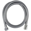 Flessibile doccia - ROUSSEAU - Dado metallico antitorsione - Crimpature di sicurezza - Lunghezza 1,75 m - Acciaio inox cromato a presa singola
