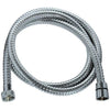 Flessibile doccia - ROUSSEAU - Raccordo universale - Dimensioni compatte - Dadi metallici - Lunghezza 1,50 m - Acciaio inox cromato a presa singola