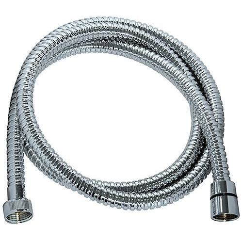 Flessibile doccia - ROUSSEAU - Raccordo universale - Dimensioni compatte - Dadi metallici - Lunghezza 1,50 m - Acciaio inox cromato a presa singola