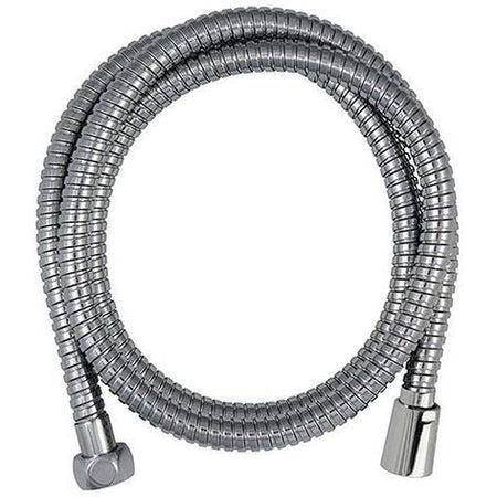 Flessibile doccia - ROUSSEAU - Dadi metallici antitorsione - Riduzione di portata - Lunghezza 2 m - Acciaio inox cromato a doppia graffatura