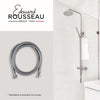 Flessibile doccia - ROUSSEAU - Dadi metallici antitorsione - Riduzione di portata - Lunghezza 2 m - Acciaio inox cromato a doppia graffatura