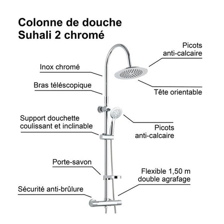 Colonna doccia Suhali 2