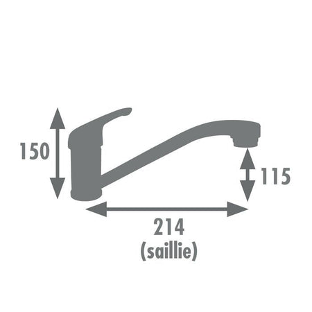 Miscelatore cucina - EDOUARD ROUSSEAU - SUN NF - Cromo