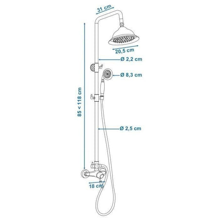 ROUSSEAU Combi doccia Retro