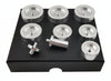 Assortimento 7 tasselli in alluminio & derlin per installare ghiere - Set of 7 aluminum & derlin dowels to place watch bezels