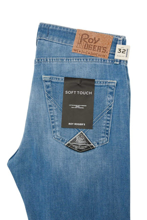 Roy Roger's jeans uomo 517 denim stretch lavaggio Penelope