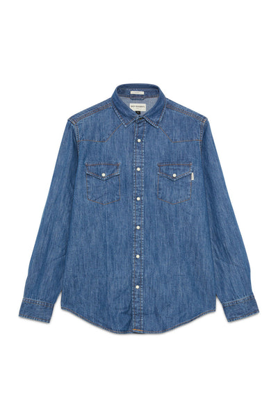Roy Rogers Camicia uomo Shirt martin denim mid wash denim