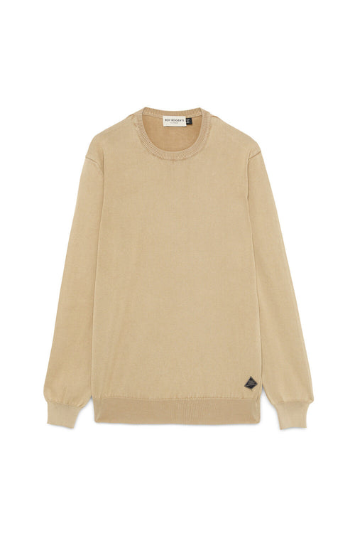 Roy Roger's Maglia Uomo Girocollo Cotton Dyed Desert in Cotone Regular Fit