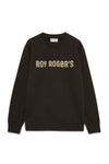 Roy Roger's felpa uomo Crew Neck MAN Sweater brushed Logo 70's