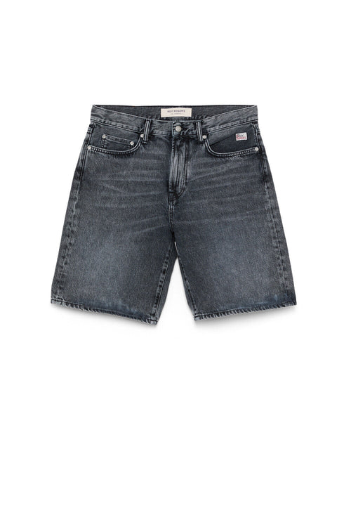 Roy Roger's Bermuda Uomo Cult Wide RE-SEARCH in Denim Nero Dalt Villa
