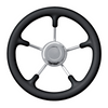 Ruota Timone Nero Ø Mm.350