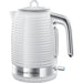 Bollitore Russell Hobbs 24360-70 Inspire 1.7L, ebollizione rapida, livello dell'acqua visibile, filtro anticalcare - bianco