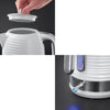 Bollitore Russell Hobbs 24360-70 Inspire 1.7L, ebollizione rapida, livello dell'acqua visibile, filtro anticalcare - bianco