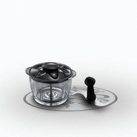 Mini tritatutto - RUSSELL HOBBS - Desire 24662-56 - 200 W - Ciotola in vetro da 1 L - Lame in acciaio inossidabile - Nero opaco