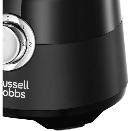 Frullatore - RUSSELL HOBBS - Nero opaco 24722-56 - 650 W - Nero opaco - Ciotola in vetro da 1,5 L - 2 velocità + impulso