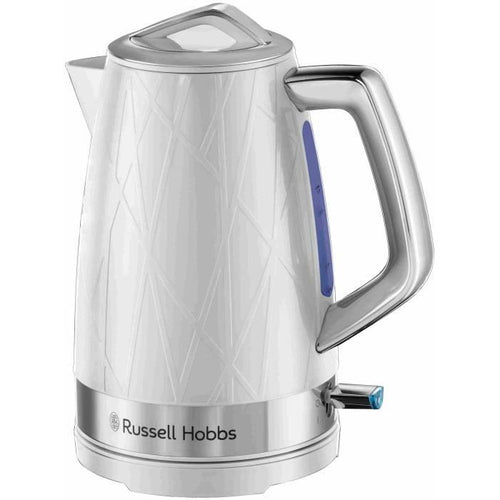 Russell Hobbs 28080-70 Struttura Bollitore 1.7L, Bollitore Rapido, Consuma Meno Energia, Base Multidirezionale 360 - Bianco
