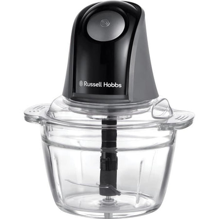 Mini Chopper - RUSSEL HOBBS - Carbone opaco - 200 W - 1 L - Nero