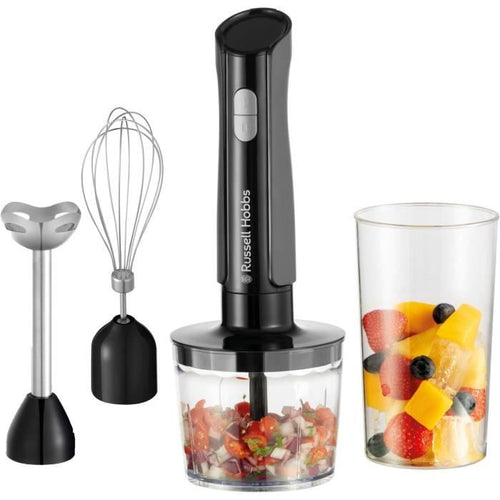 Frullatore a immersione - RUSSEL HOBBS - Desire Matte Charcoal - 500 W - 2 velocità + Pulse - Nero