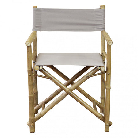 Sedia regista "Mojito" da esterno in legno di Bamboo, 60 x 44 x 88 cm