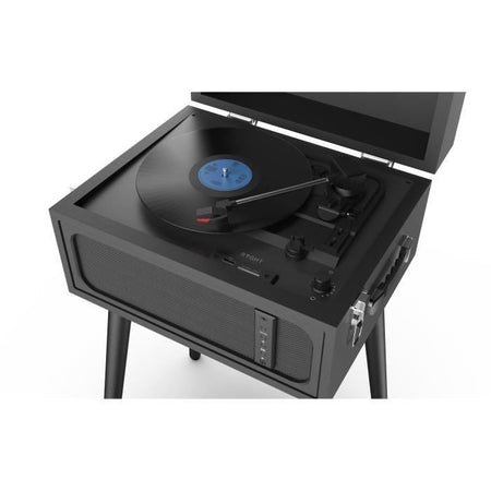Giradischi in vinile RYGHT ALTO su supporti - Nero - Altoparlante Bluetooth integrato