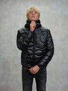 Blauer giubbino uomo piumino ad onde mod. WAVE 
25WBLUC03074 999