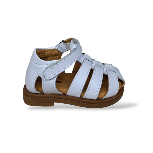 Ragnetto Primi Passi Bambino Pelle Bianca Semi-Aperto Platis | Taglia 19-30