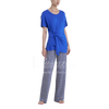 Ragno Blusa Fiocco maniche Corte in Viscosa DQ15TJ 2504S30