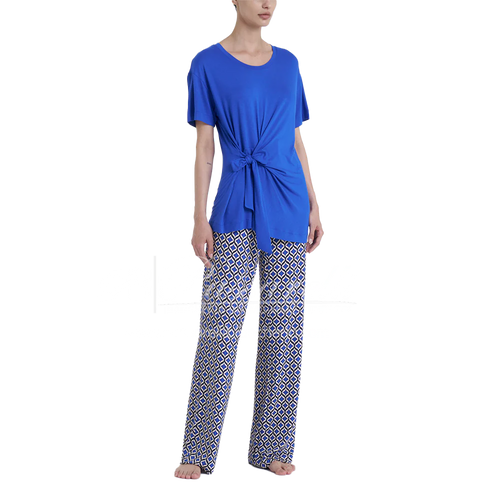Ragno Blusa Fiocco maniche Corte in Viscosa DQ15TJ 2504S30
