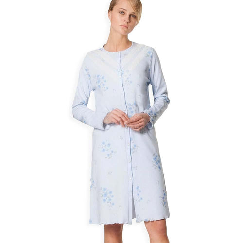 Ragno Camicia da Notte Caldo Cotone Aperta N1209W S50 - Passarelli Biancheria