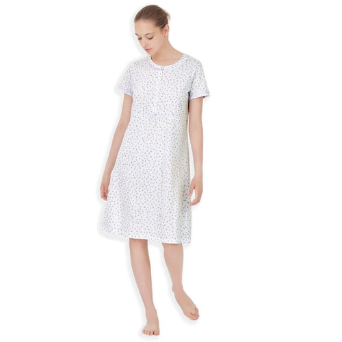 Ragno Camicia da notte Maniche Corte in jersey di cotone DC42NK S30 - Passarelli Biancheria