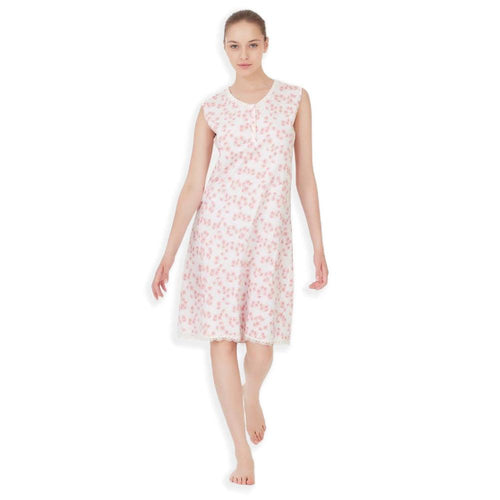 Ragno Camicia da notte Senza Maniche in jersey di cotone DC41NM S30 - Passarelli Biancheria