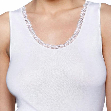 Ragno Canotta Intima da Donna Spalla Larga in Filo di Scozia 701122 S23 - Passarelli Biancheria
