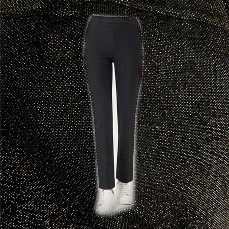 Ragno Pantalone Invernale da Donna dritto con tasche in tessuto Lurex DO34PP 2411S66
