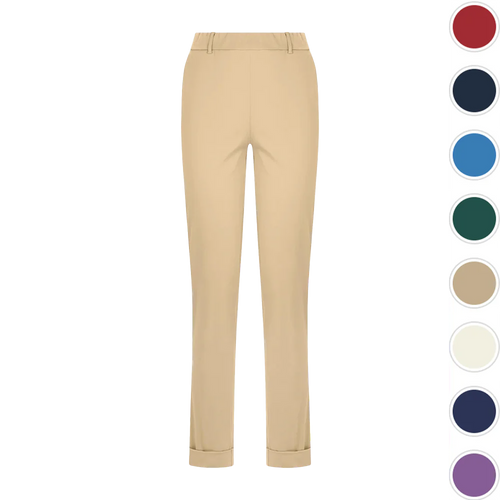 Ragno Pantalone da Donna chino slim con tasche in Satin Power DN22P7 S57 - Vari Colori