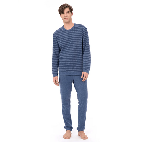 Ragno Pigiama Invernale da Uomo in Cotton Eco Pile U773N1 S49 - Passarelli Biancheria