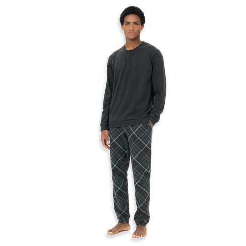 Ragno Pigiama Invernale da Uomo in Cotton Eco Pile U774NU S47 - Passarelli Biancheria