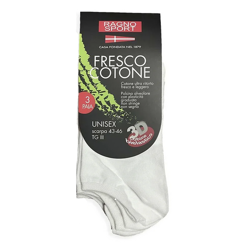 Ragno 3 Paia Pariscarpa Unisex in Fresco Cotone 2003S21