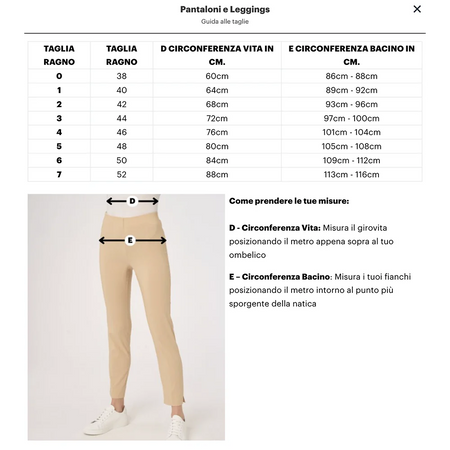 Ragno Pantalone Invernale da Donna ampio con tasche in Compact DO16PE 2411S74