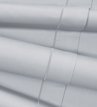 Parure copripiumino  in raso di puro cotone GRIGIO PERLA - SmartDecoHome