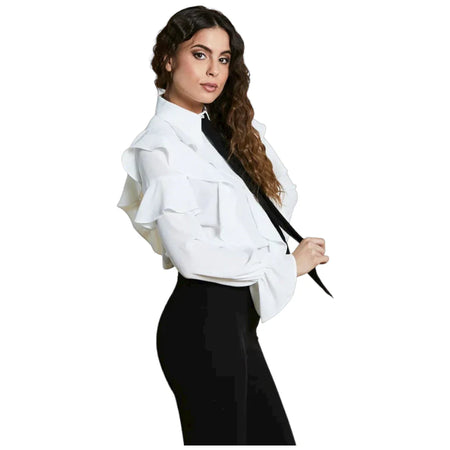 Relish camicia a body Tesse panna