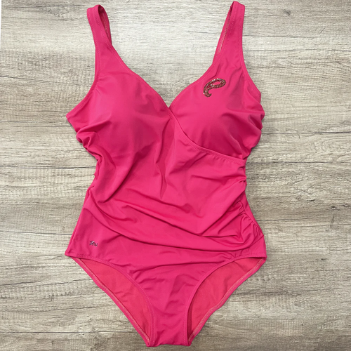 Renata Malè Costume intero con coppe ad Incrocio 802 Fuxia S20A24