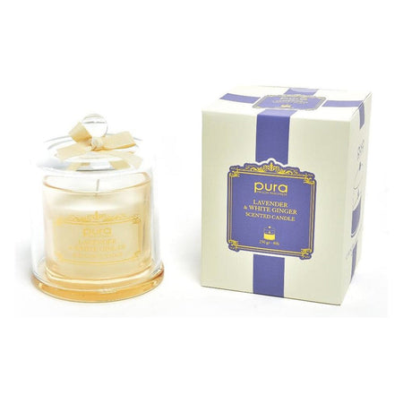 Candela profumata con campana in vetro per ambienti