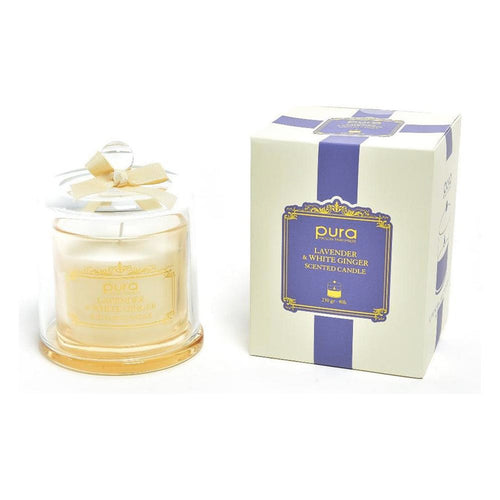 Candela profumata con campana in vetro per ambienti