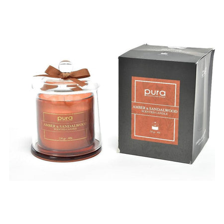 Candela profumata con campana in vetro per ambienti