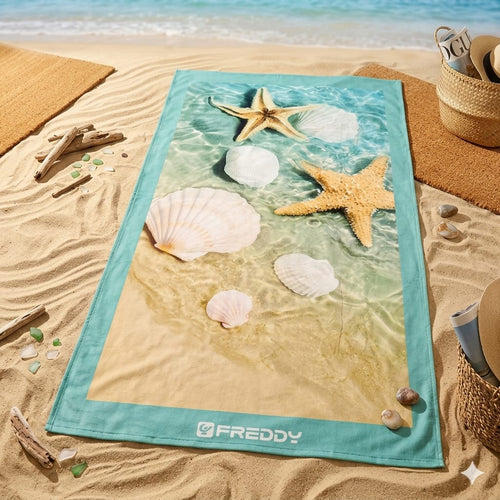 Telo Mare Freddy F300SHORELINE Sunset 90x180 cm in Spugna di Cotone