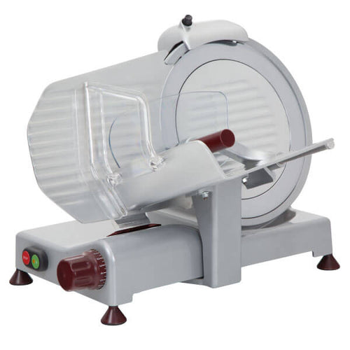 Rgv luxury italia 275 s affettatrice domestica con ciabatta smontabile e sistema easy clean lama 275 mm, 150 watt